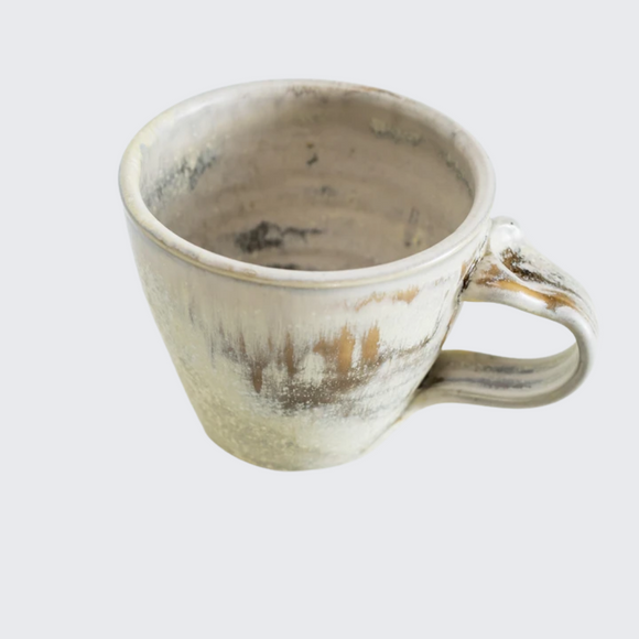 Tea Mug in Mottled Honey Cream