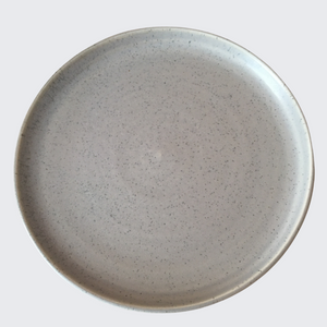 Thick Edge Dinner Plates in Speckled Grey