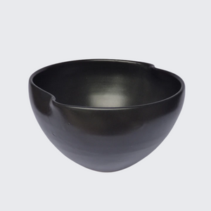 Wave bowl in Matt Black